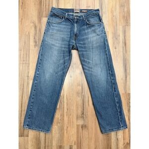 Levi's 559 Relaxed Straight Jeans Men's W34 L32 Blue Denim Hole Flaw